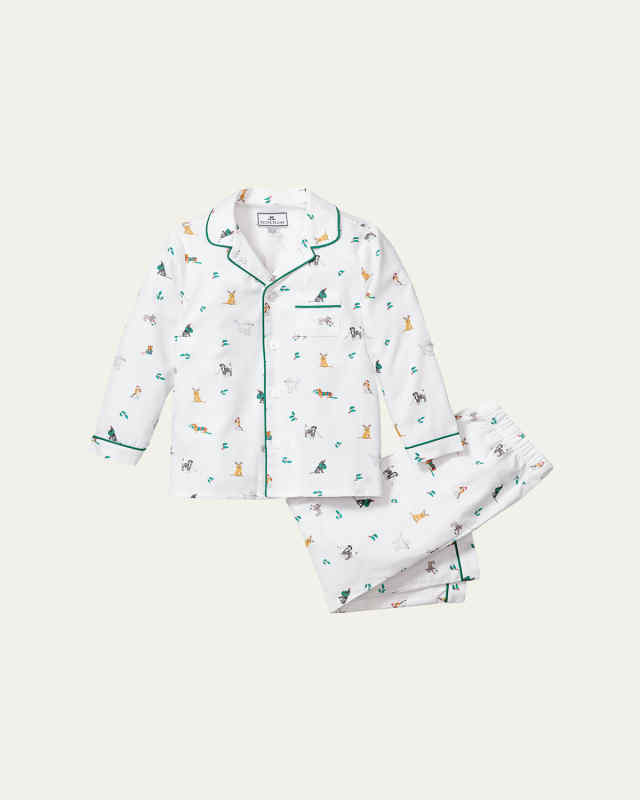 Boy's Jingle Paws Two-Piece Pajama Set, Size 6M-14